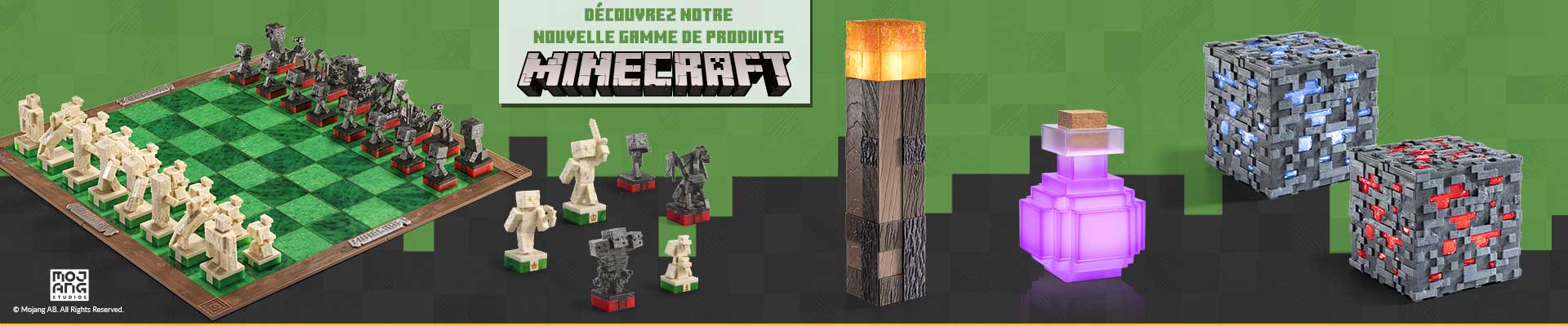 Nouvelle gamme Minecraft title=