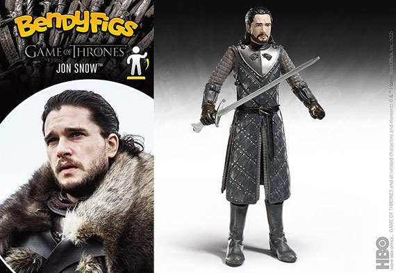 Jon Snow - Figura Toyllectible Bendyfigs - Game of Thrones