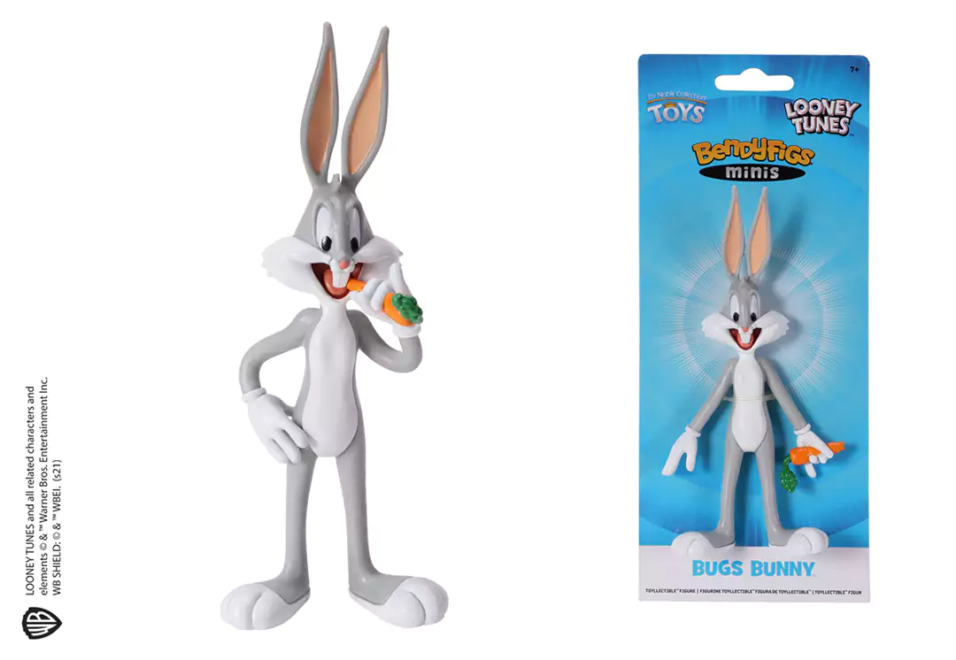 Bugs Bunny - mini figurine Toyllectible Bendyfigs - Looney Tunes