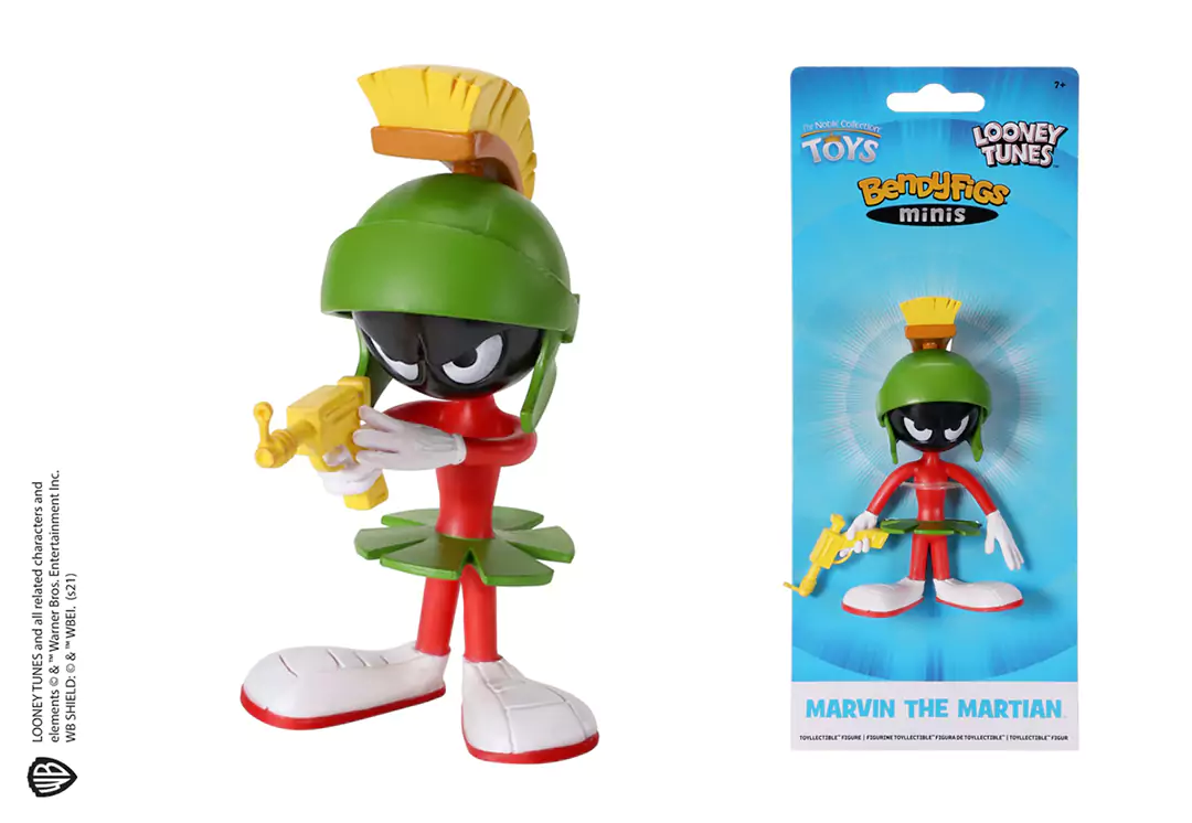 Marvin le Martien - mini figurine Toyllectible Bendyfigs - Looney Tunes