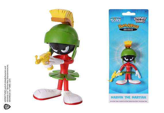 Marvin le Martien - mini figurine Toyllectible Bendyfigs - Looney Tunes