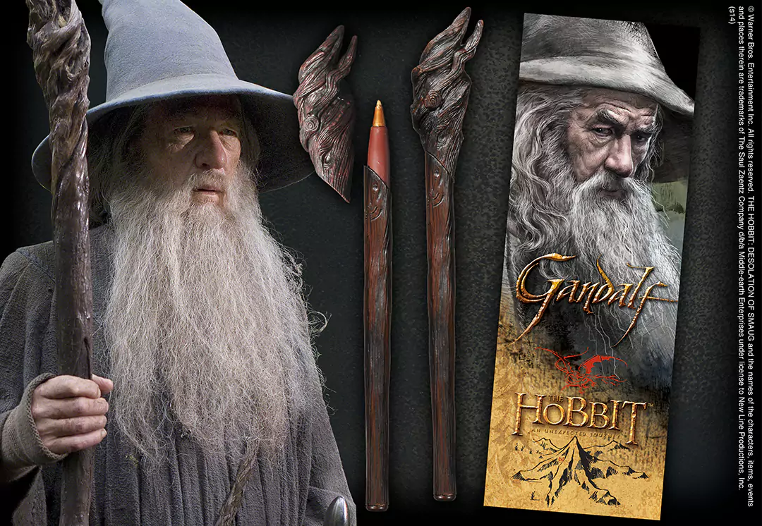 Gandalf Staff Pen and Paper Bookmark