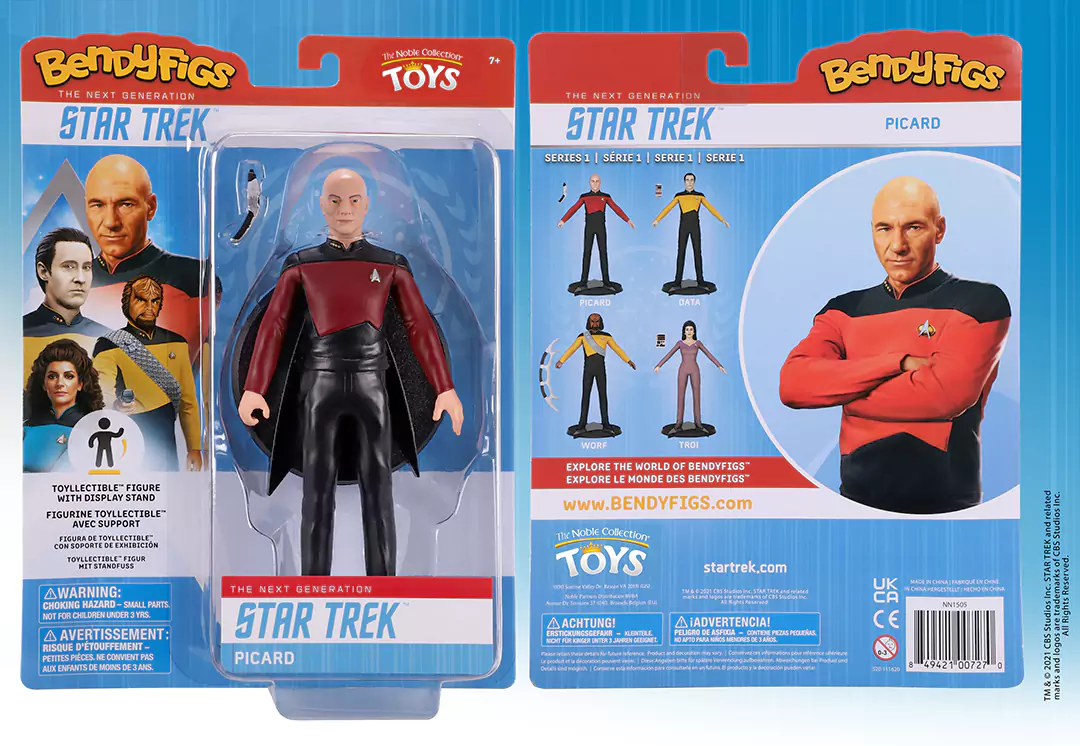 Picard - Figurine articulée Bendyfigs - Star Trek La nouvelle génération