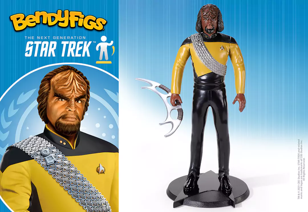 Worf - Figurine articulée Bendyfigs - Star Trek La nouvelle génération