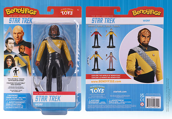 Worf - Figurine articulée Bendyfigs - Star Trek La nouvelle génération