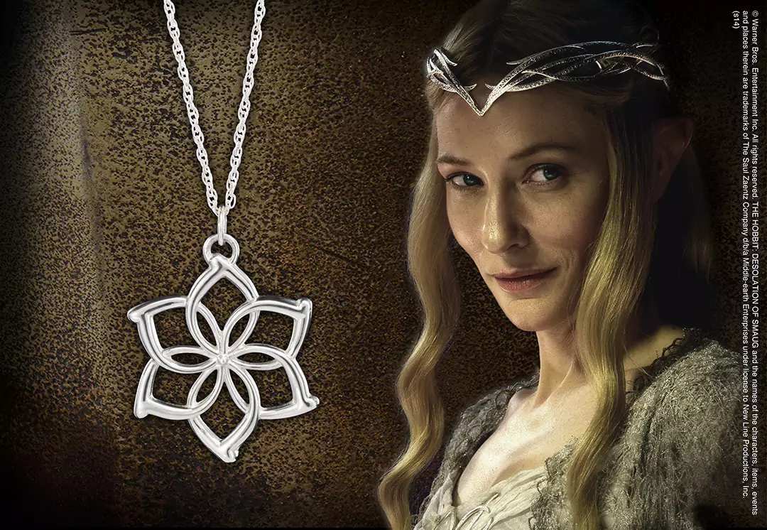 Galadriel™ Flower Necklace - Sterling Silver - Hobbit