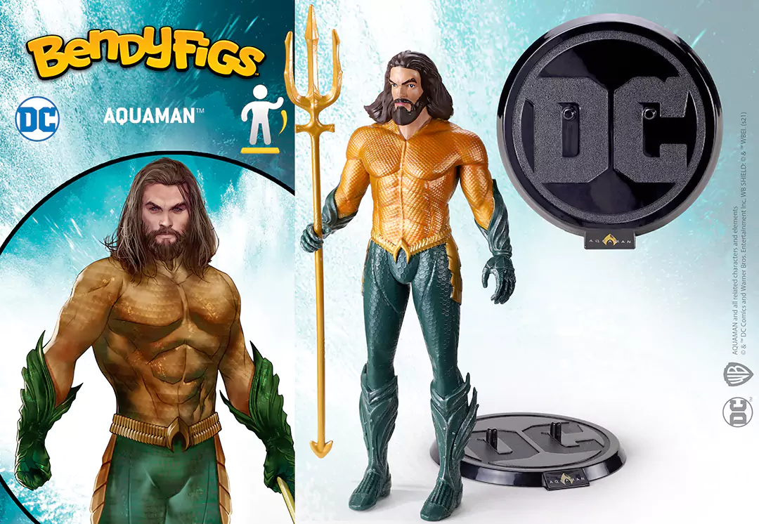 Aquaman - Figura Toyllectible Bendyfigs - DC comics
