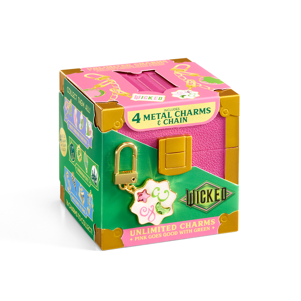 Coffret 4 charms & chaîne - Glinda & Elphaba - Wicked Coffret 4 charms & chaîne - Glinda & Elphaba - Wicked