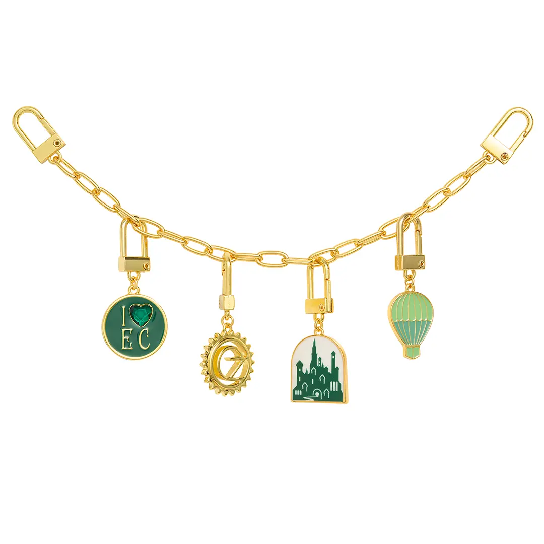 Coffret 4 charms & chaîne - Cité d’Émeraude - Wicked