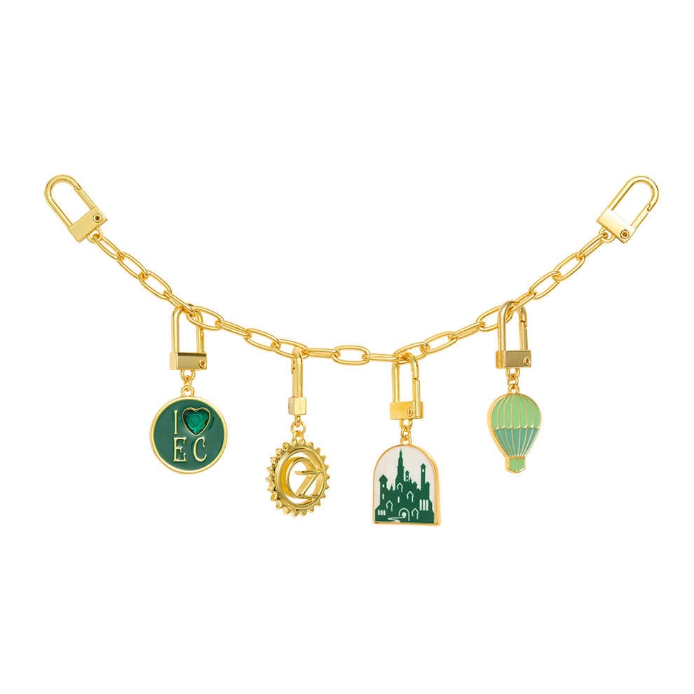 Coffret 4 charms & chaîne - Cité d’Émeraude - Wicked Coffret 4 charms & chaîne - Cité d’Émeraude - Wicked
