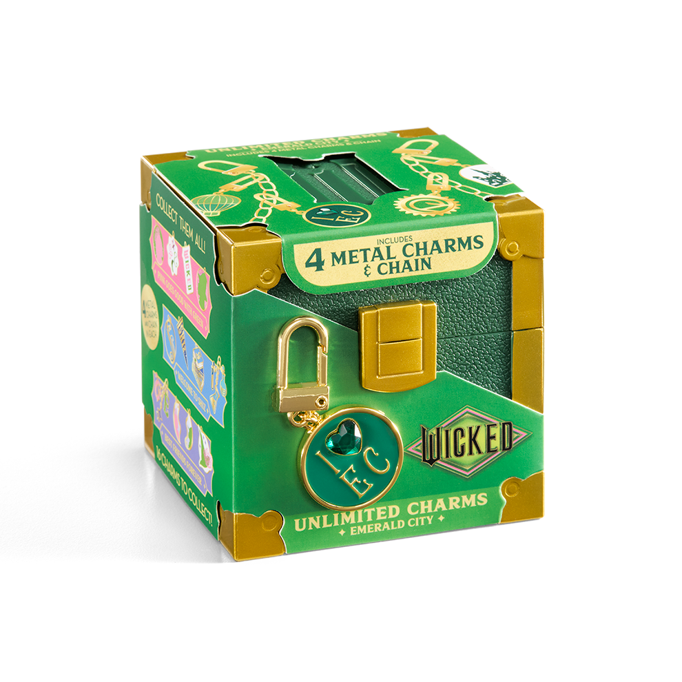 Coffret 4 charms & chaîne - Cité d’Émeraude - Wicked Coffret 4 charms & chaîne - Cité d’Émeraude - Wicked