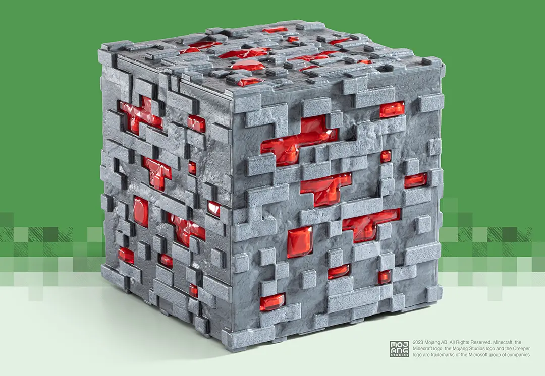Minerai de redstone lumineux Réplique collector - Minecraft