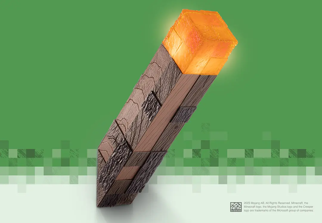 Torche lumineuse Réplique collector - Minecraft