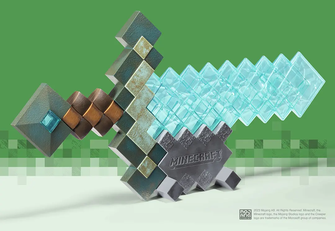 Épée diamant Réplique collector - Minecraft