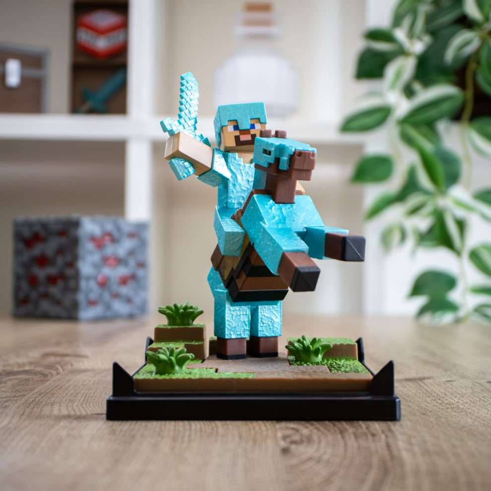 Diorama - Steve en armure de diamant - Minecraft Diorama - Steve en armure de diamant - Minecraft