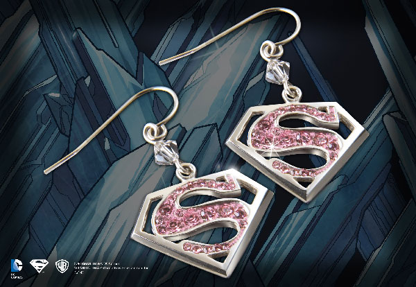 Supergirl - Pink Crystal Earrings