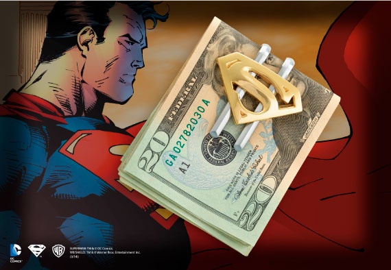Superman Returns™ Shield Money Clip - Gold Plated