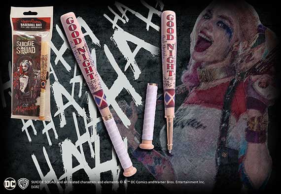 Harley Quinn - Bolígrafo bate de beisbol y marca páginas - Escuadrón Suicida - DC Comics