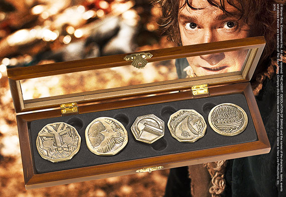 The Noble Collection Bilbo Button Colgante Cadena de cuero