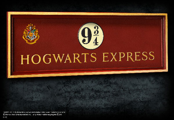 Hogwarts 9 3/4 sign