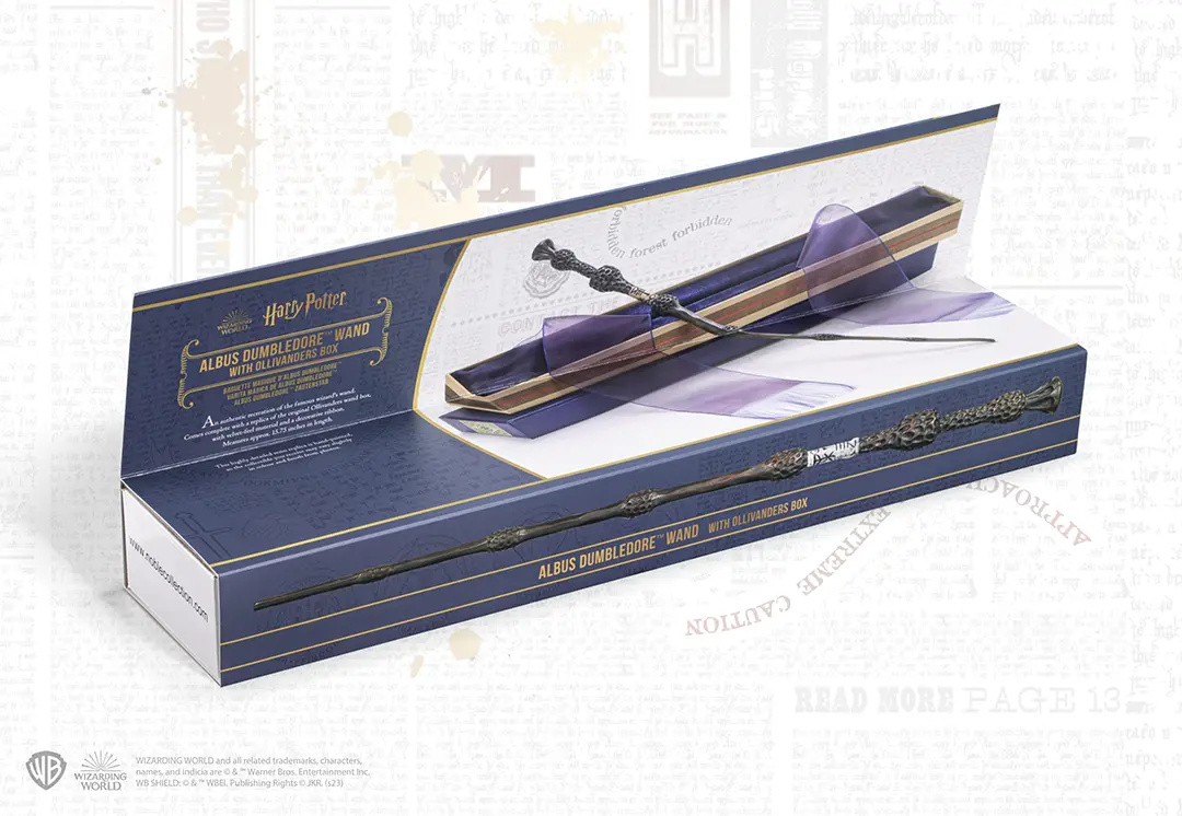 Baguette magique boîte Ollivander Albus Dumbledore - Harry Potter