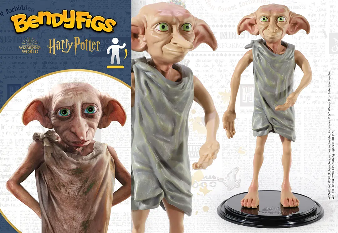 Dobby - Figura Toyllectible con soporte Bendyfigs - Harry Potter