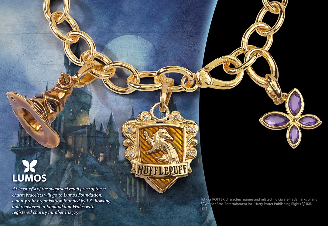 Bracelet Charms - Lumos Poufsouffle - Harry Potter