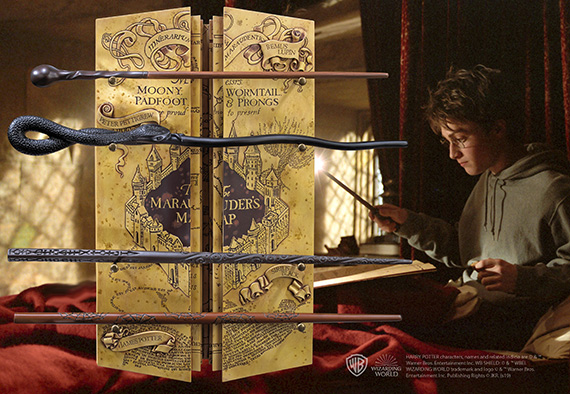 Présentoir 4 baguettes La Carte Du Maraudeur - Harry Potter