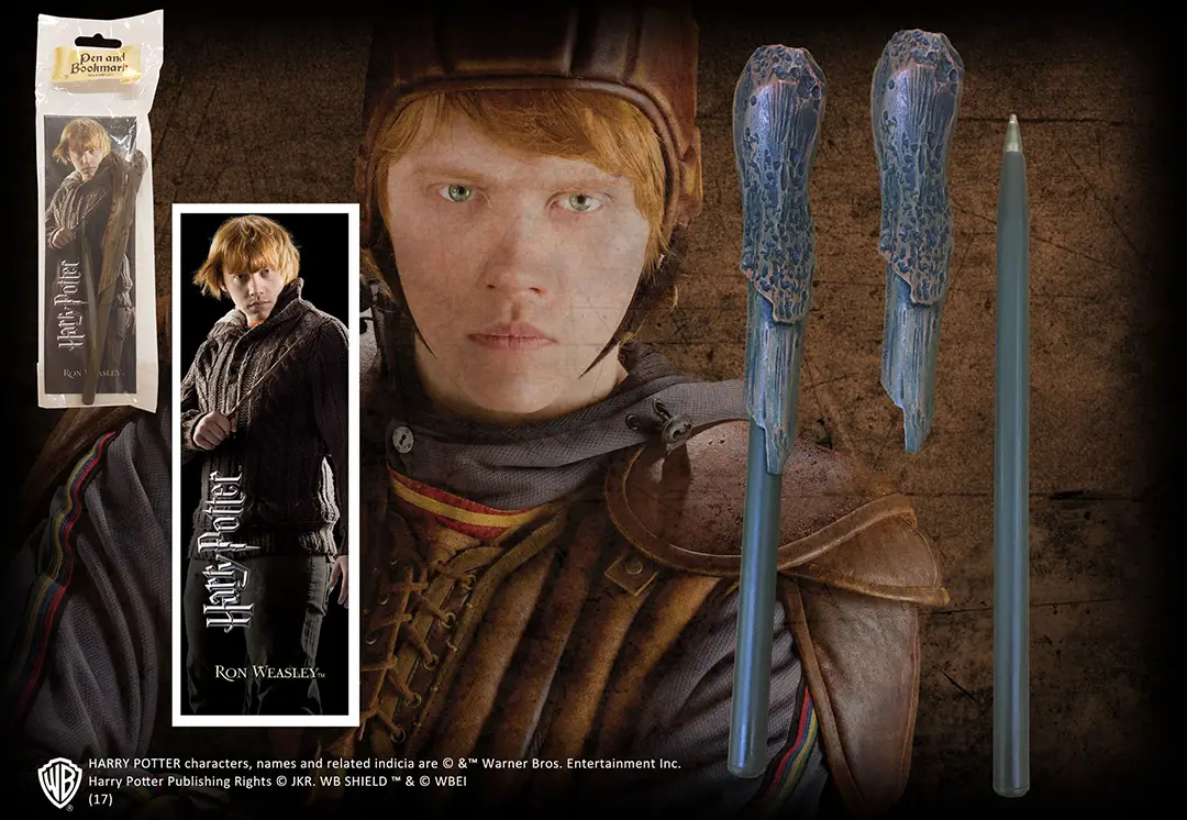 Stylo baguette & Marque-page Ron Weasley