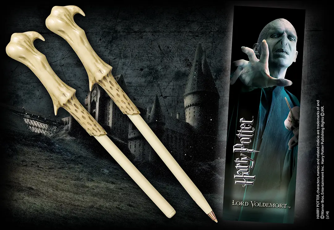 Stylo baguette & Marque-page Voldemort