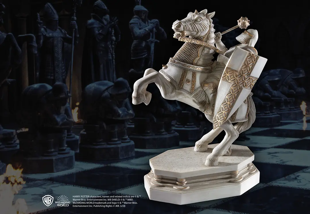 Wizard Chess Knight Bookend - White - Harry Potter