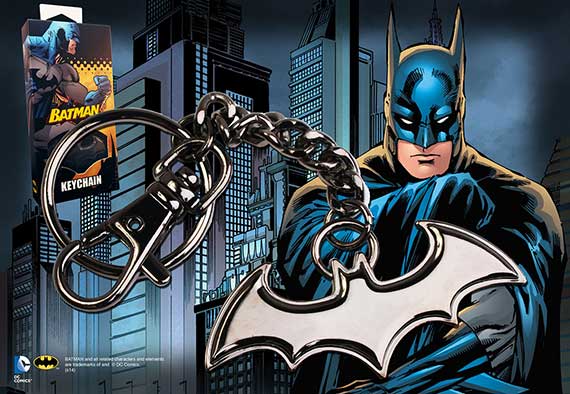 Porte-cles Logo Batman noir