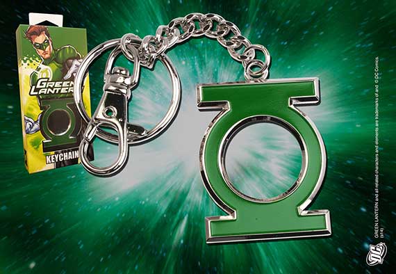 Green Lantern Shaped Colour Keychain